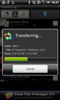 Transfer files