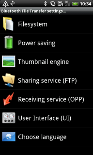 Program settings