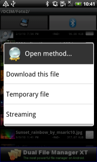 Open mode