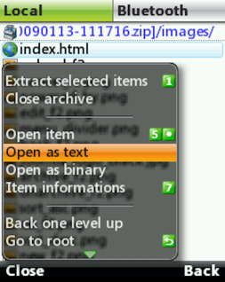 Compressed archive