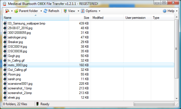 Main file explorer (details)