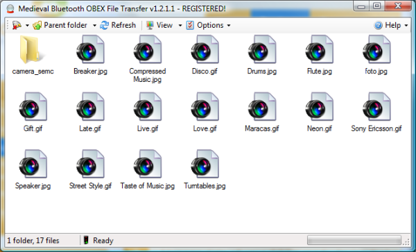 Main file explorer (icons)