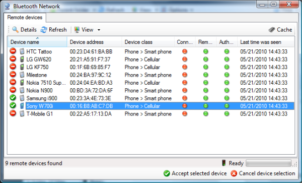Connect BT device
