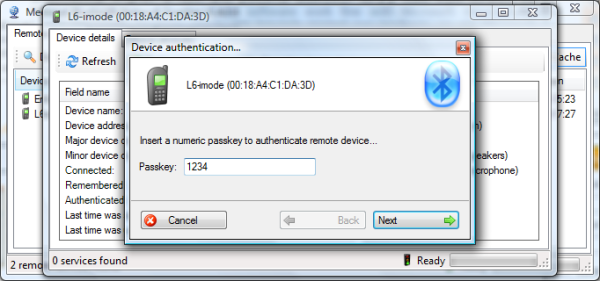 Pair a BT device