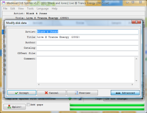 Edit disk