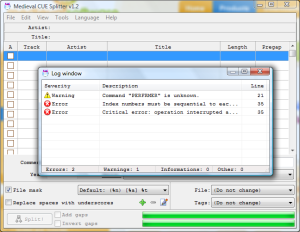 Log window