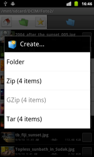 CREATE sub-menu