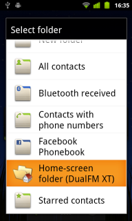 Folder shortcut
