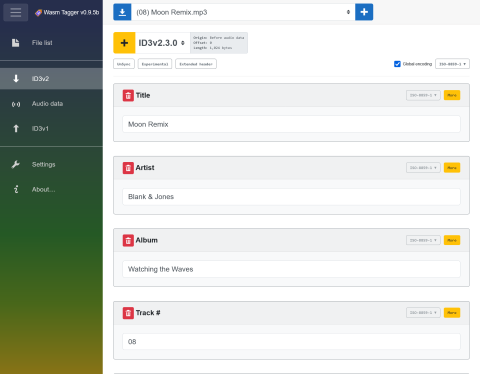 Tag editor page