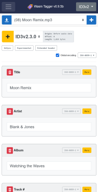 Tag editor page