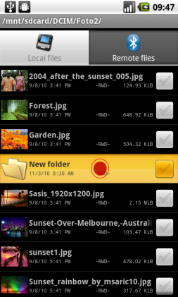 1a. Long-press over a folder&hellip;
